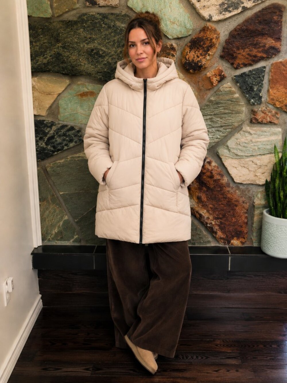 Noisy May Long Puffer Duster Jacket | Size L (Fits M) | Like New | Super Soft